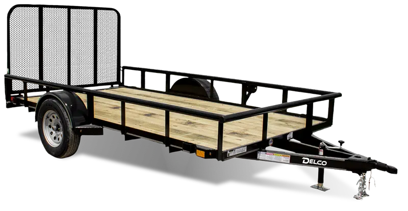 black utility trailer cutout